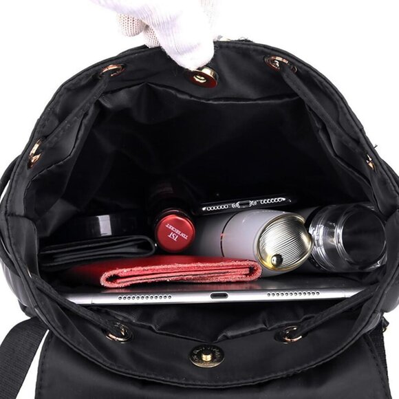 Mini Nylon Backpack Small Light Travel Purse Unisex Compact Organizer - Picture 6 of 7